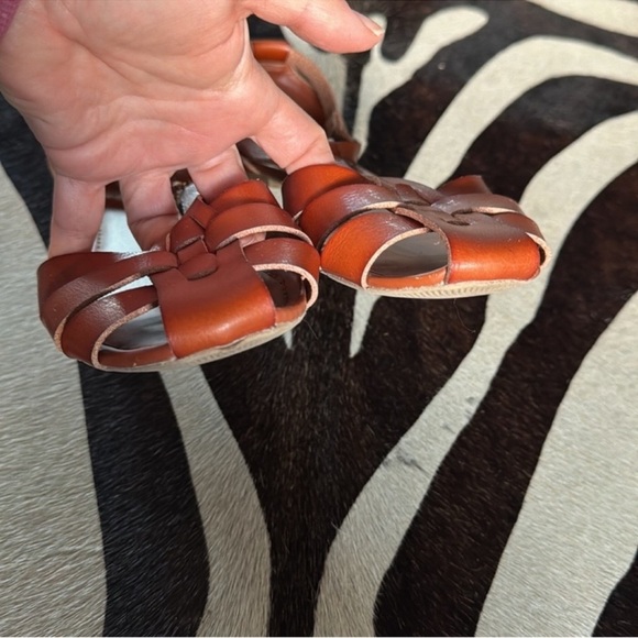 American Eagle Fisherman Flat Sandals/Shoes Sz 10 Brown - Picture 4 of 9